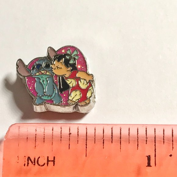 Vintage Disney Lilo & Stitch Slider Charm Bracelet Aulani Resort Enamel Bracelet - Picture 8 of 9